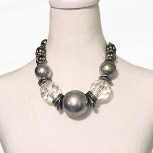 Chunky Vintage VCLM Beaded Necklace